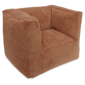 Fauteuil velours côtelé - Caramel
