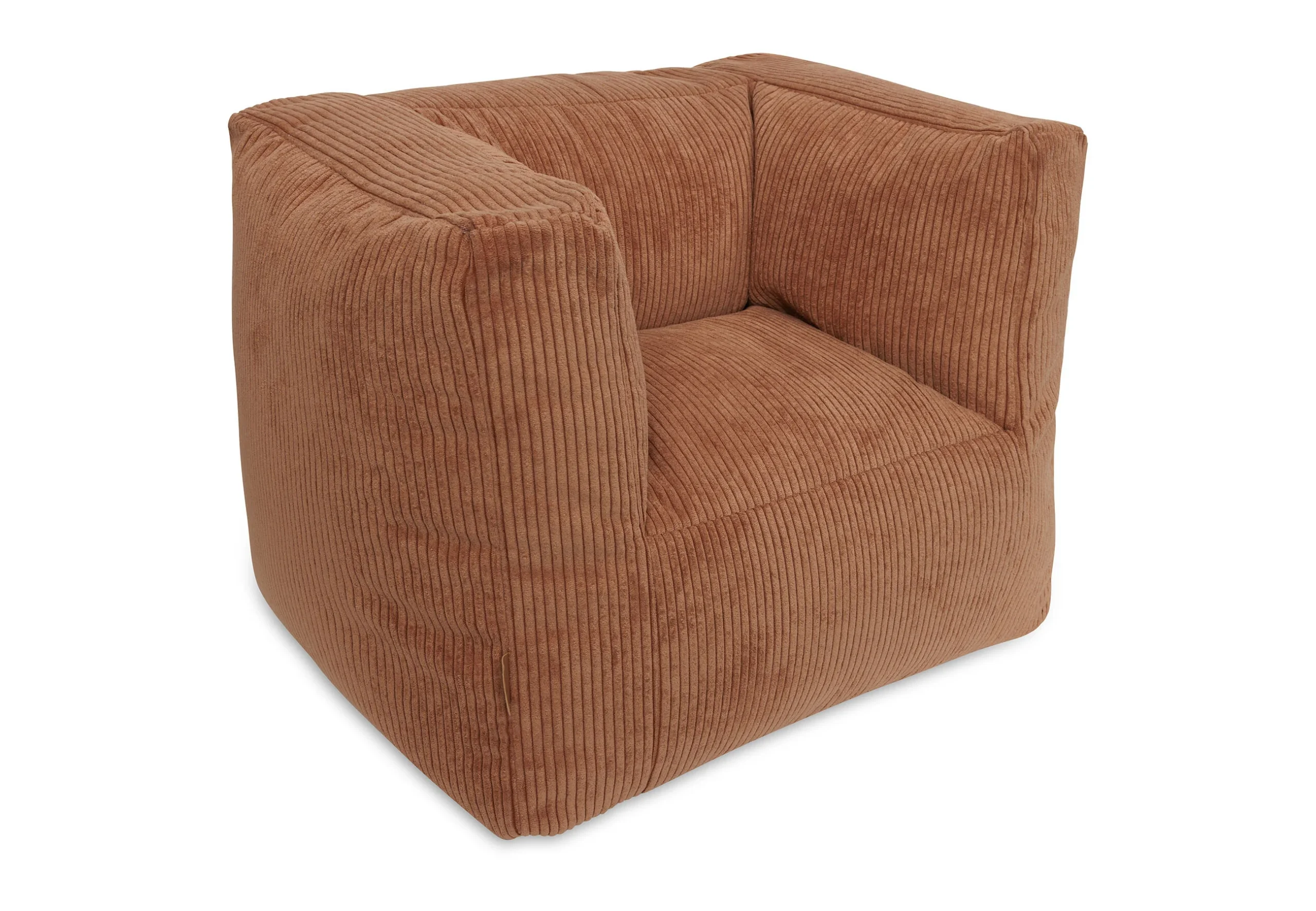 Fauteuil velours côtelé - Caramel