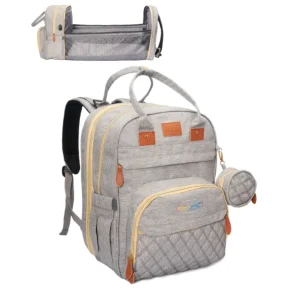 Sac à dos à langer Sourire d’Éveil — Tout-en-un, ingénieux et pratique