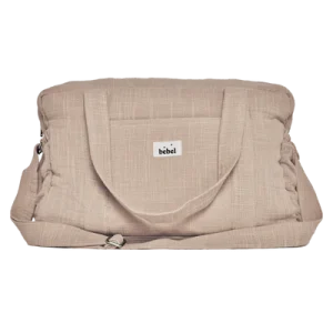 Sac à langer 24/48h - "Effet lin" Beige - Bebel