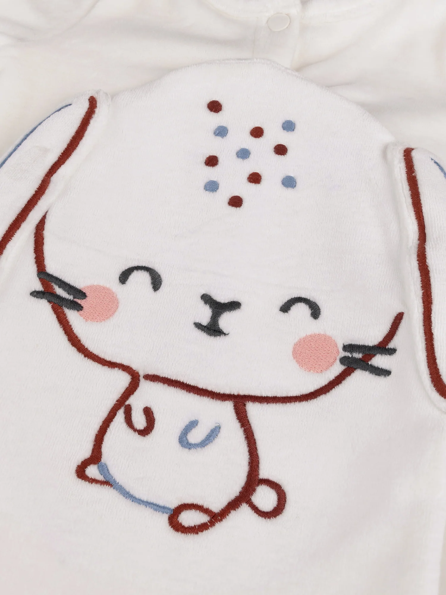 Grenouillère en velours animation lapin – Image 2