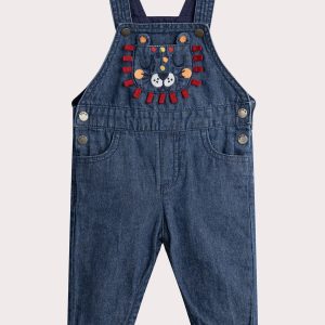 Salopette longue en denim pour bébé garçon