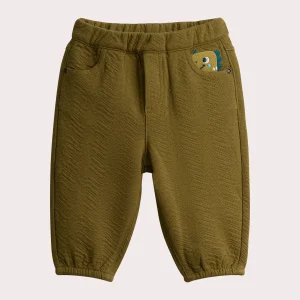 Pantalon vert olive en molleton pour bébé garçon