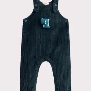 Salopette longue en velours pour bébé garçon