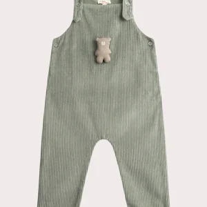 Salopette longue en velours pour bébé garçon