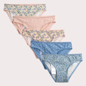 Lot de 5 culottes imprimées pour fille