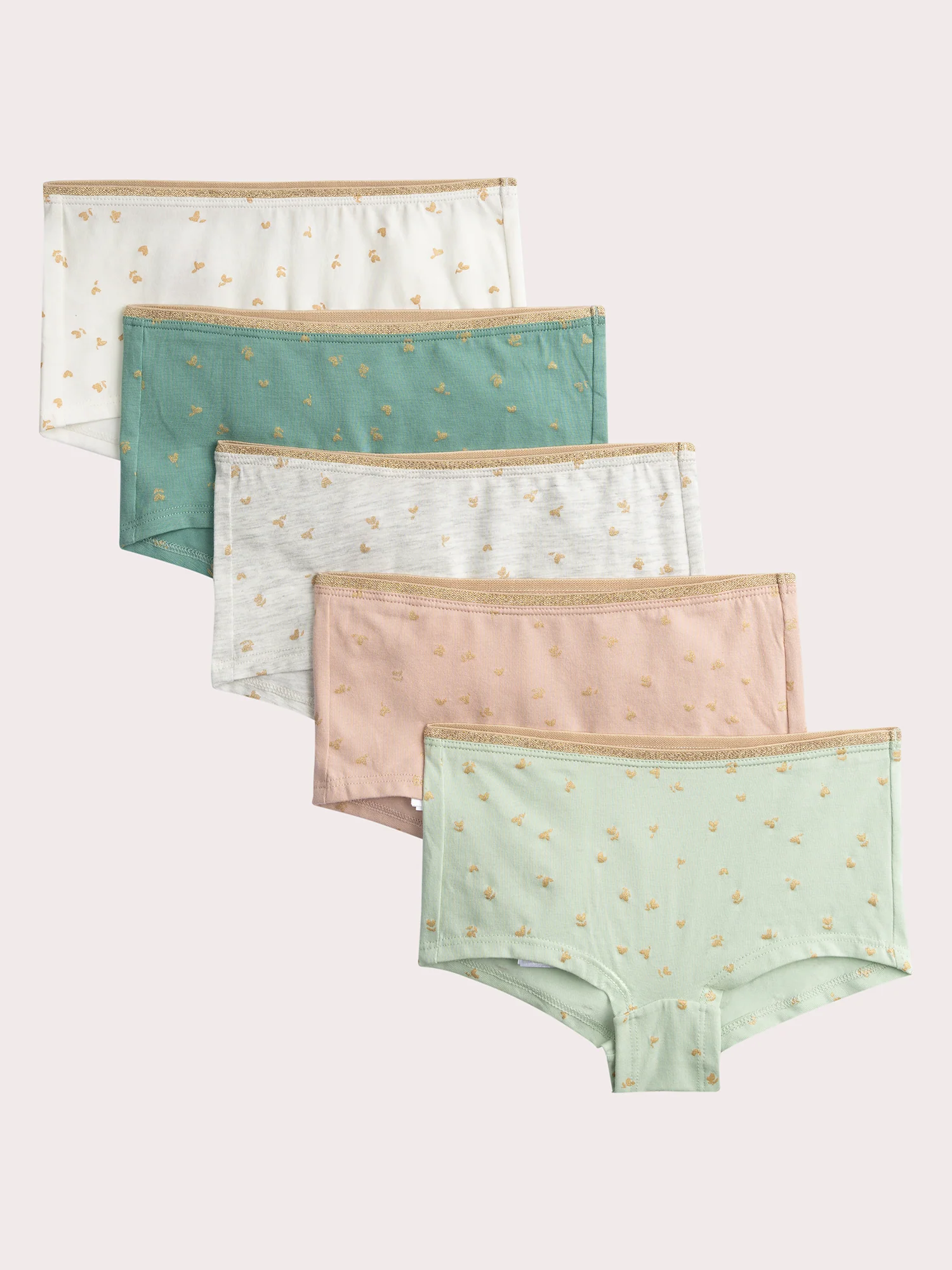 Lot de 5 shorty imprimées pour fille
