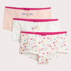 Lot de 3 shorty à imprimé fantaisie pour fille