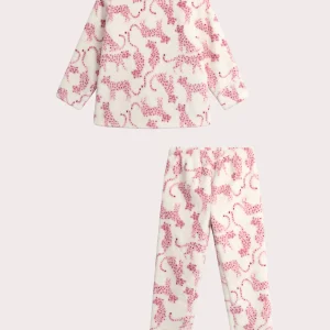 Pyjama imprimé en polaire pour fille