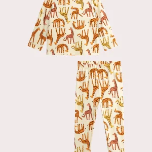 Pyjama mixte à motif girafe pour enfant
