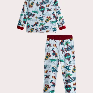 Pyjama phosphorescent à motif fantaisie pour garçon