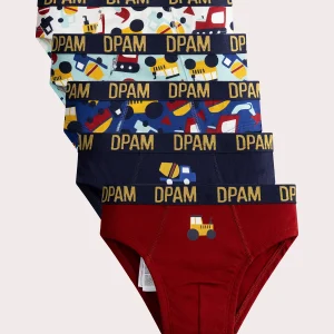 Lot de 5 slips à imprimé tracteur pour garçon