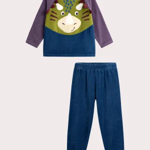 Pyjama en velours animation dinosaure pour garçon