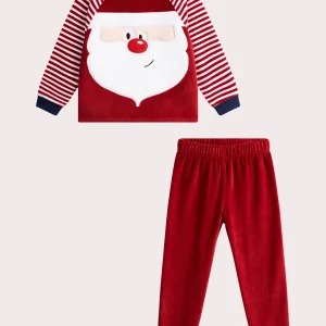Pyjama pere Noël en velours pour garçon