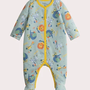 Grenouillere à motif animalier pour bébé garçon