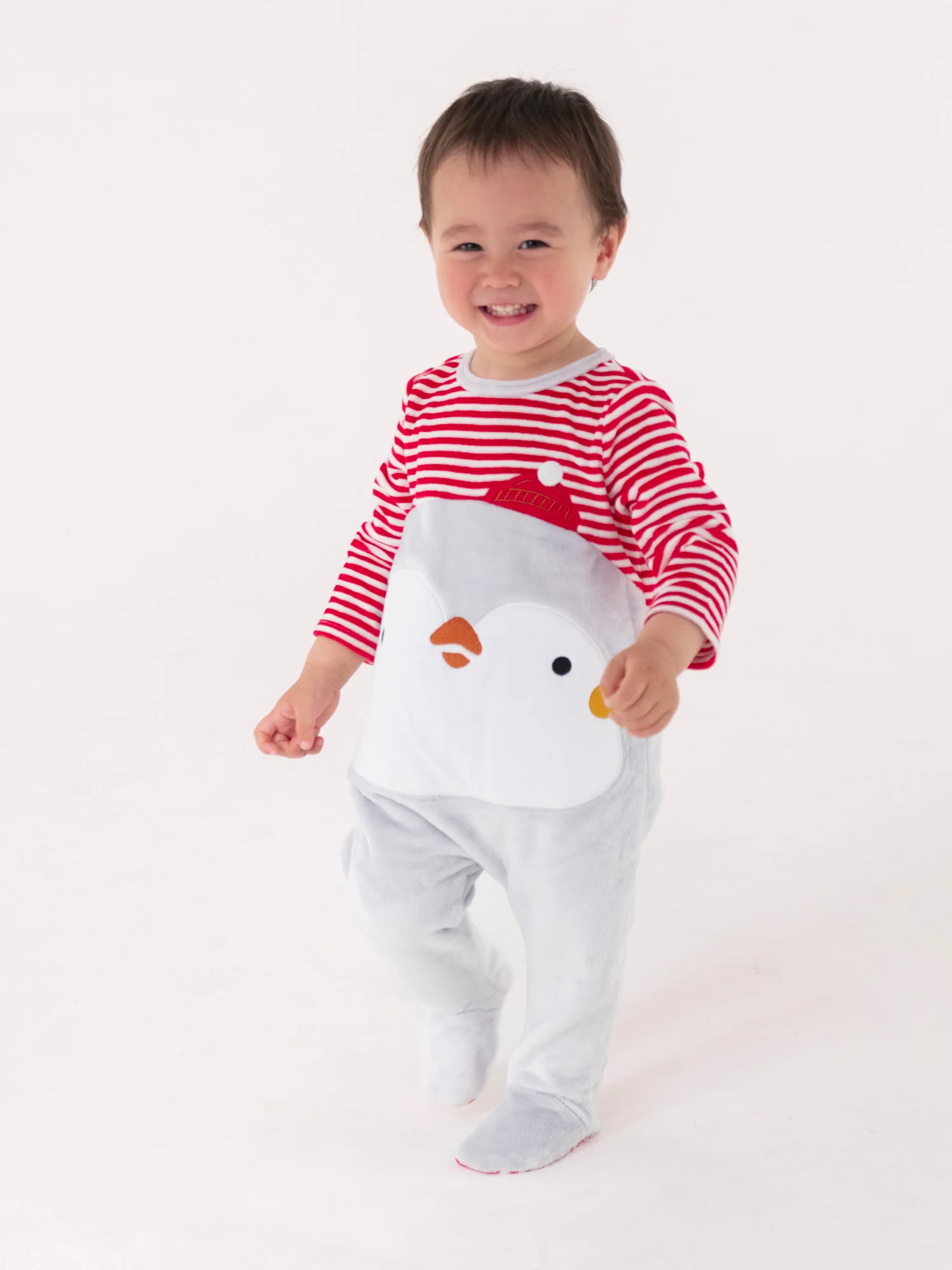 Grenouillere en velours theme Noël pour bébé garçon – Image 2