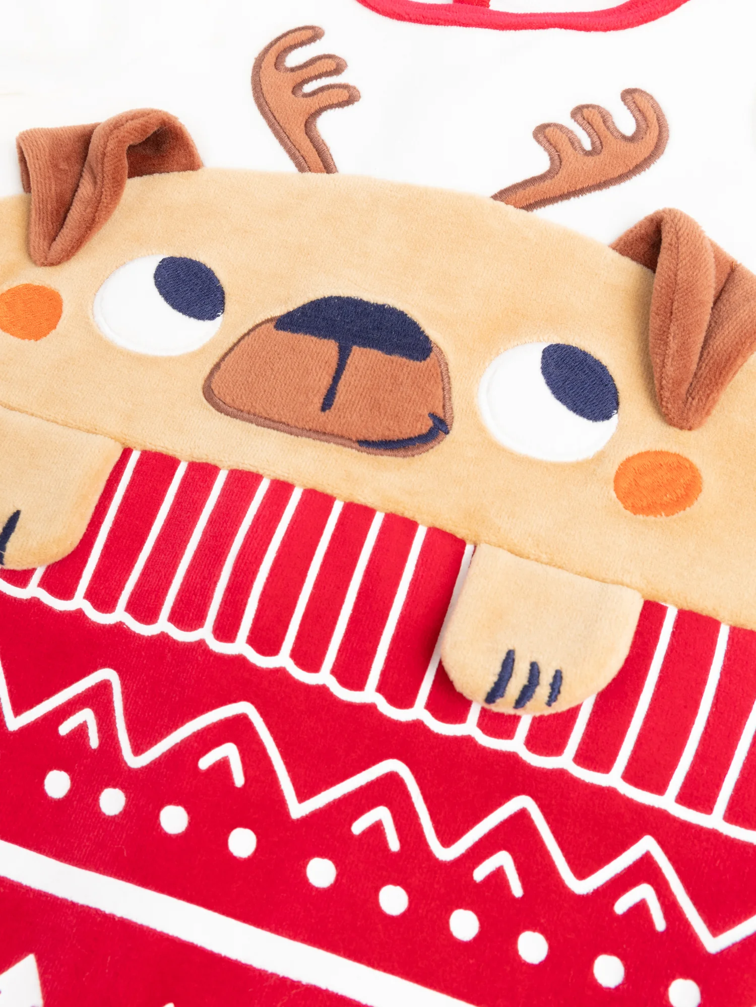 Grenouillere en velours theme Noël pour bébé garçon – Image 3