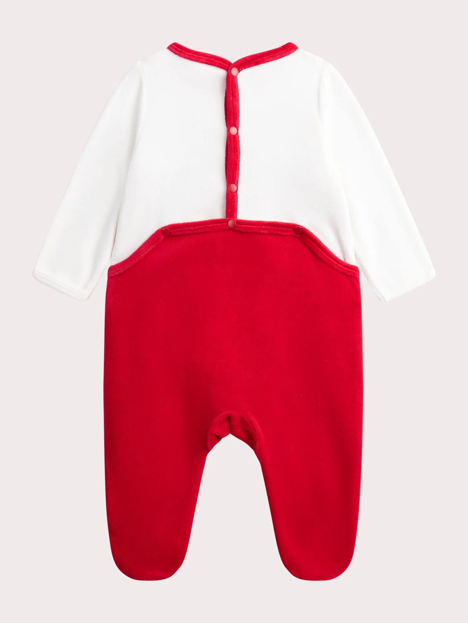 Grenouillere en velours theme Noël pour bébé garçon – Image 4