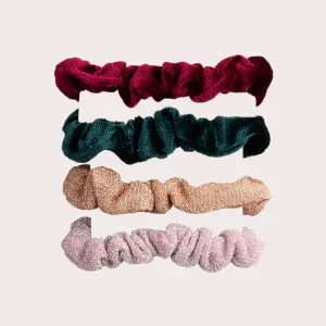 Lot de 4 chouchous tissus pour fille