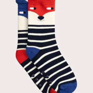 Chaussettes chaudes dépareillées  motif renard pour garçon