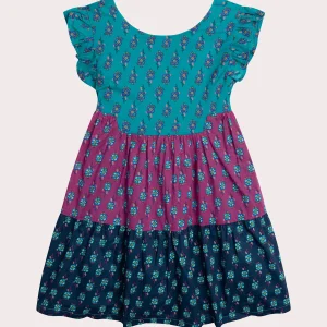 Robe imprimé psychédélique trois couleurs