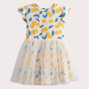 Robe imprimée avec tulle