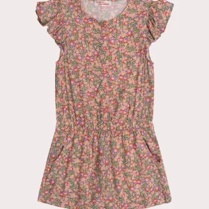 Combi-short fleurie en viscose