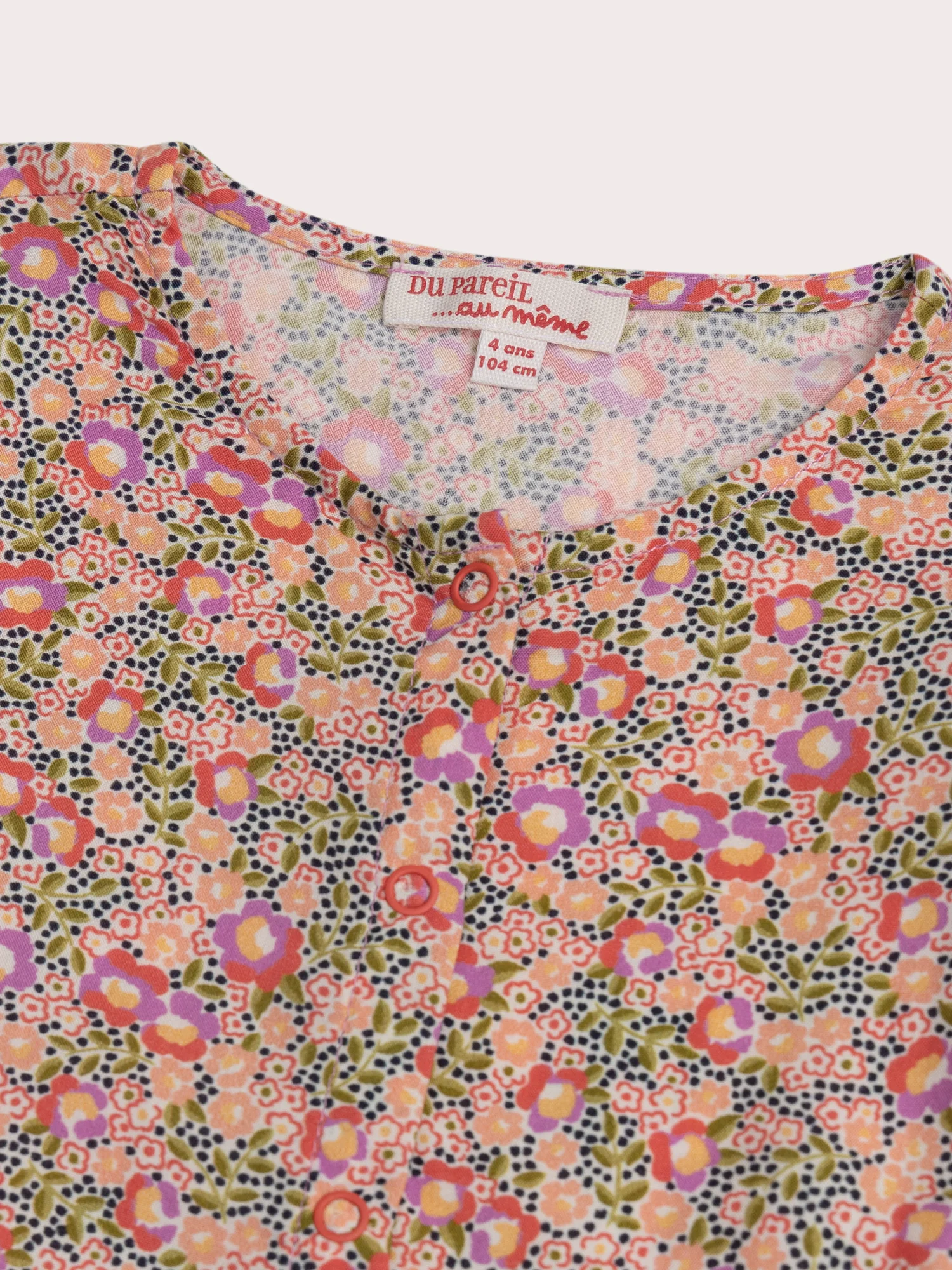 Combi-short fleurie en viscose – Image 3