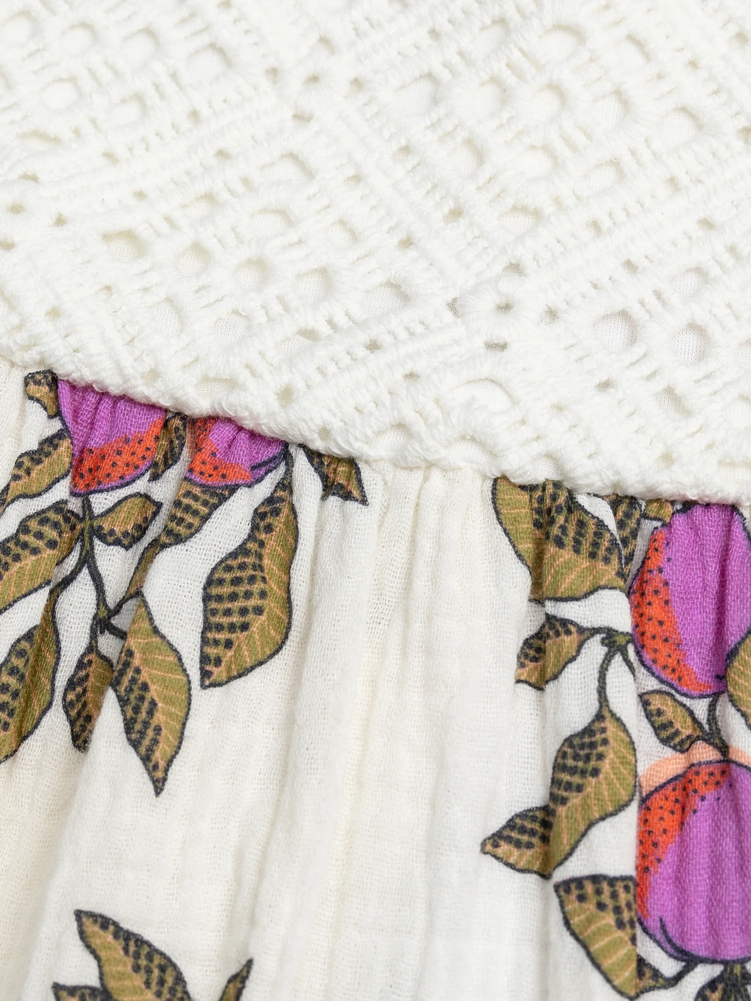 Robe écrue imprimée à bretelles – Image 4