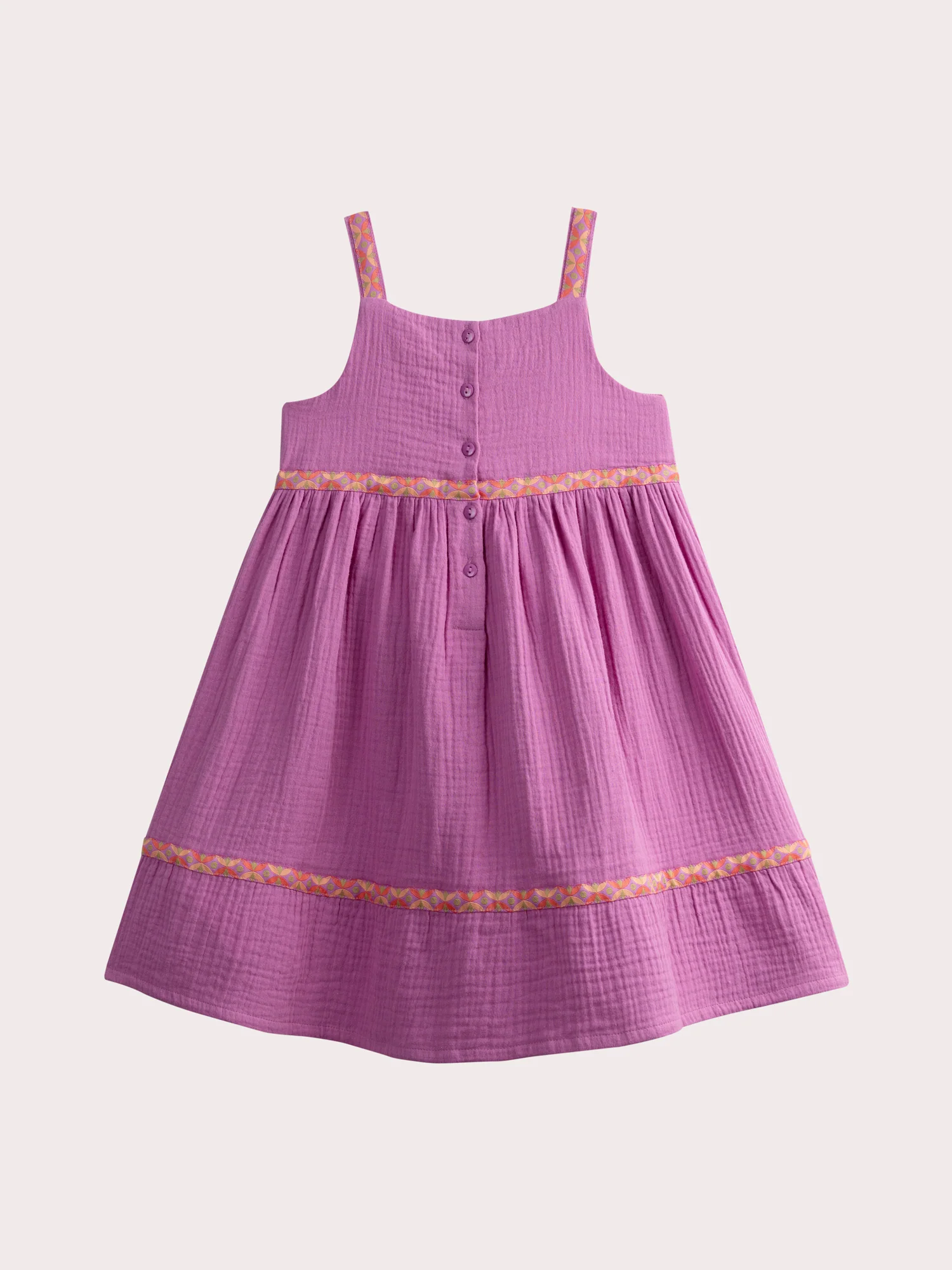 Robe violette à bretelles contrastées – Image 4