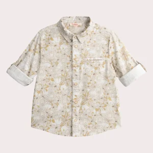 Chemise manches longues imprimé lions