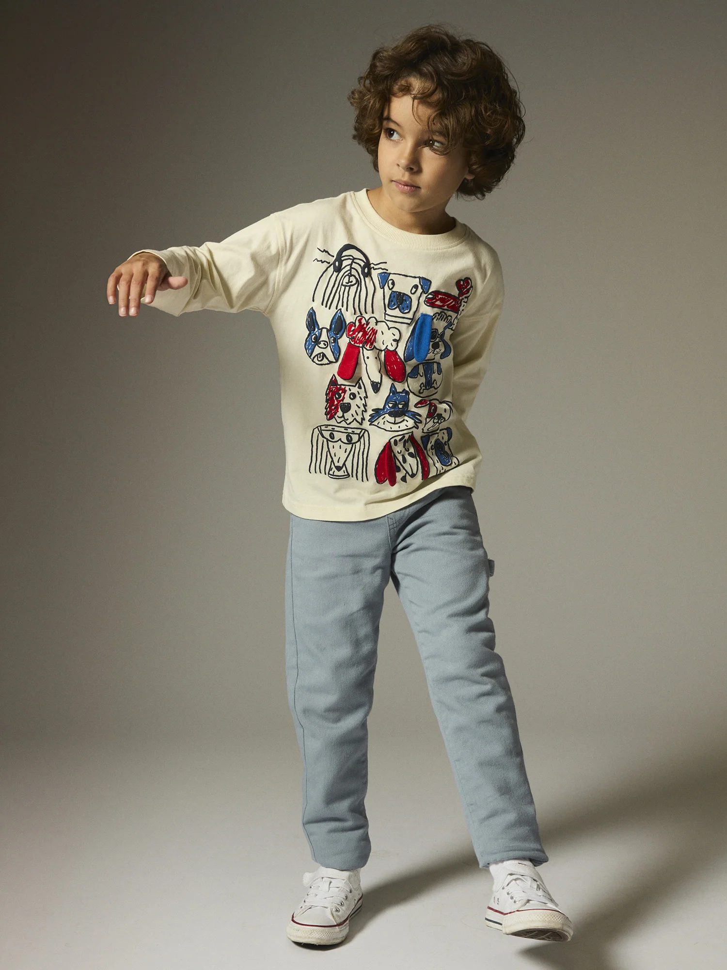 Pantalon bleu coupe daddy – Image 2