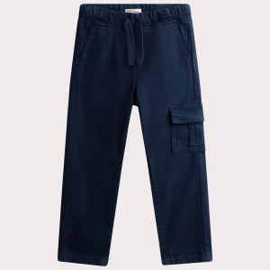 Pantalon bleu coupe cargo