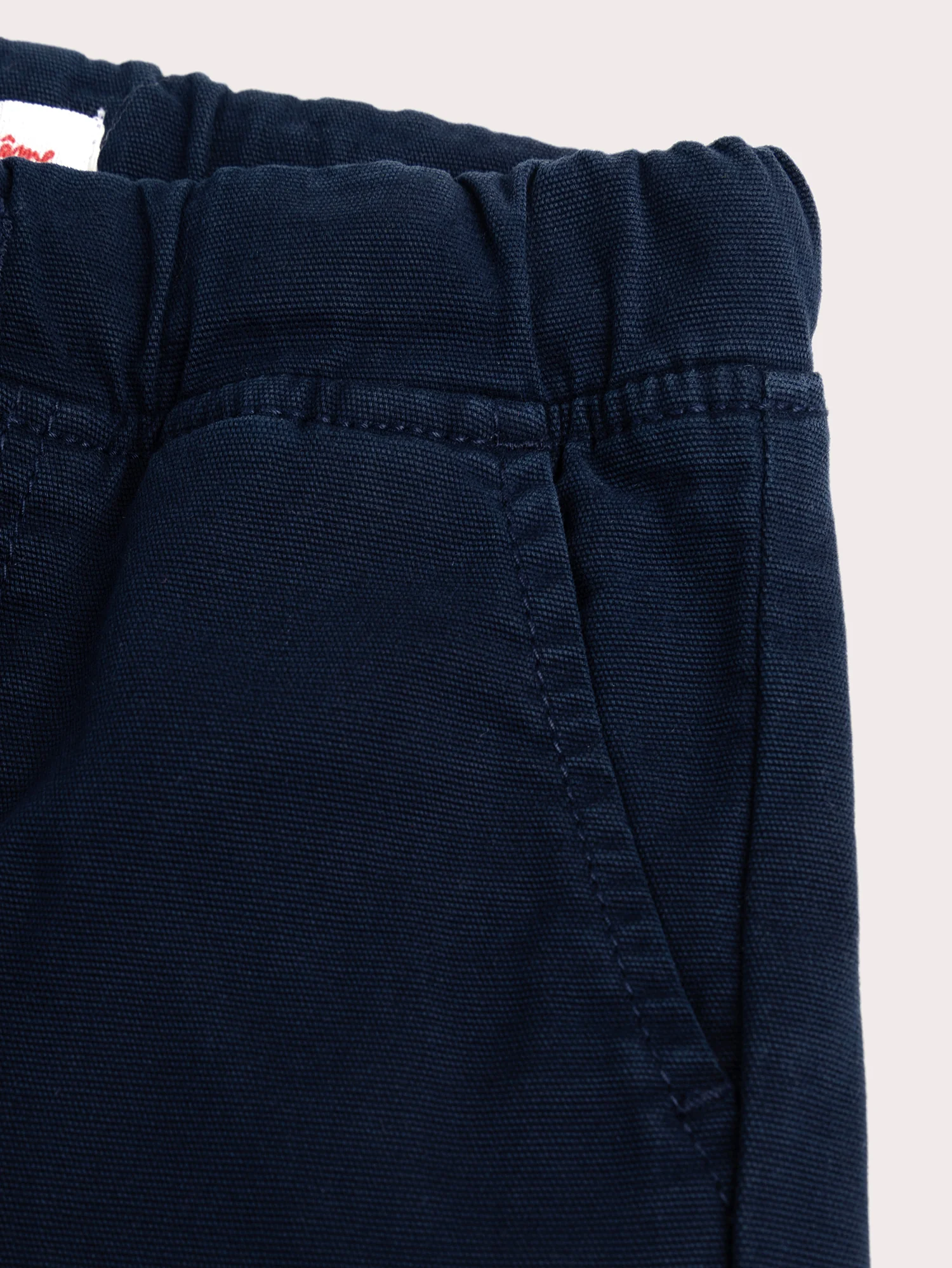 Pantalon bleu coupe cargo – Image 3