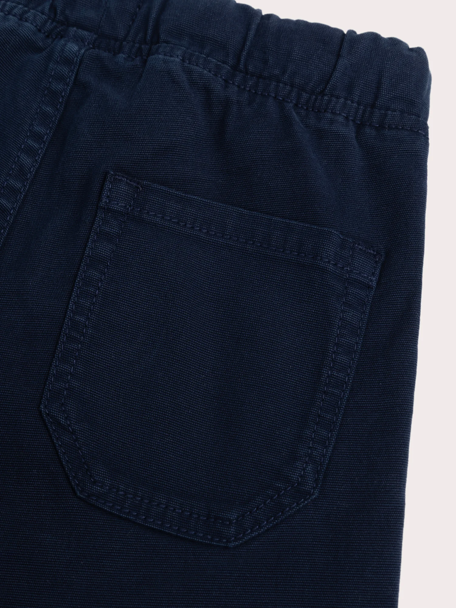 Pantalon bleu coupe cargo – Image 4