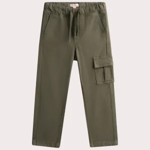 Pantalon vert coupe cargo