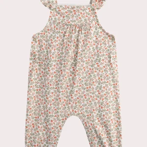 Salopette imprimé fleuri pour bébé fille