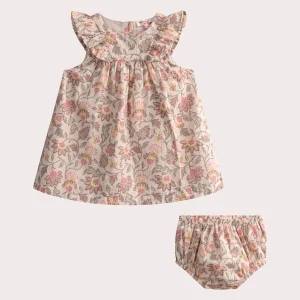 Robe à imprimé fleuri pour bébé fille