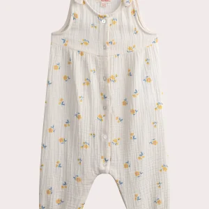 Salopette à fleurs pour bébé fille