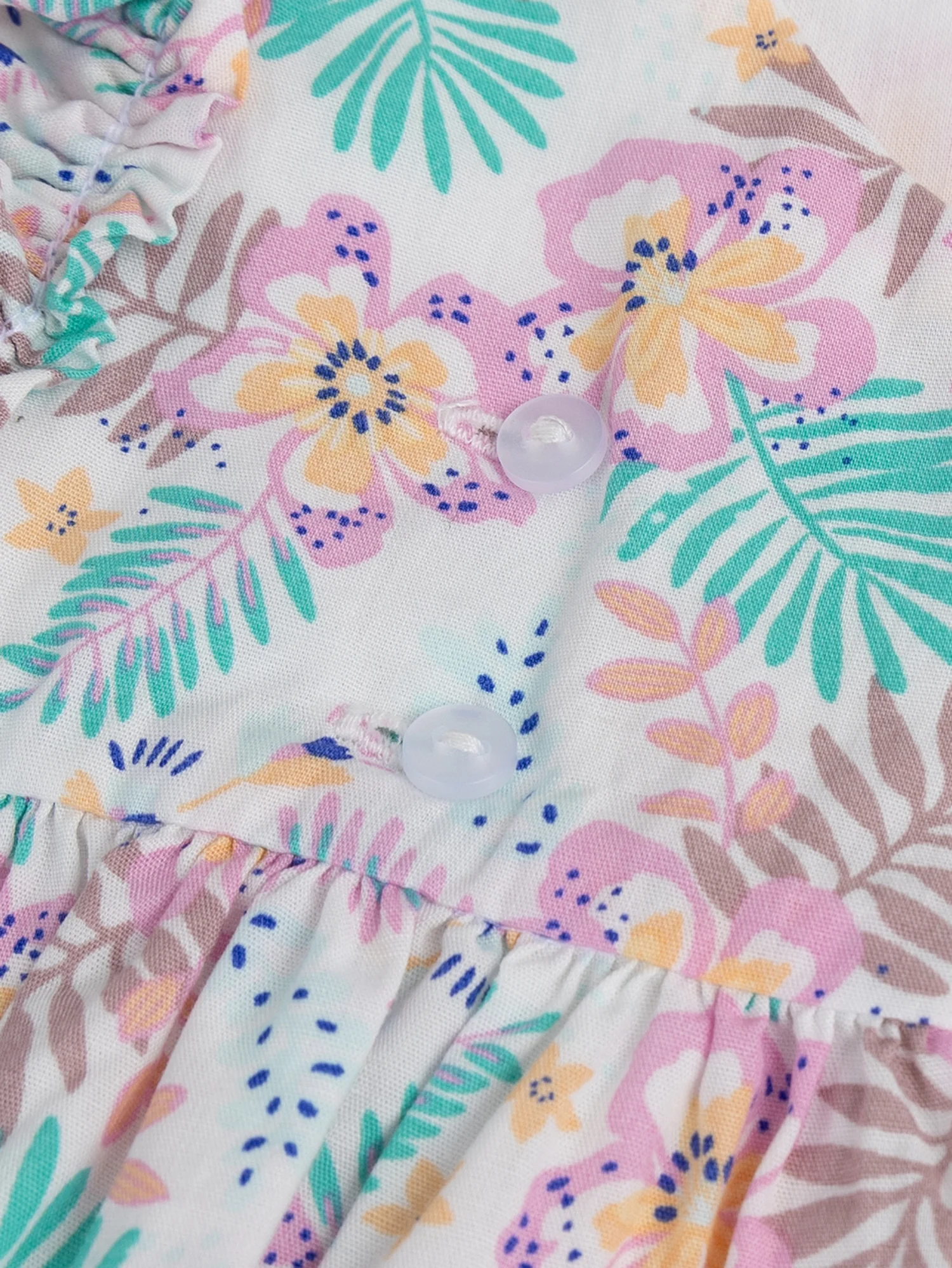 Robe fleurs exotique pour bébé fille – Image 5