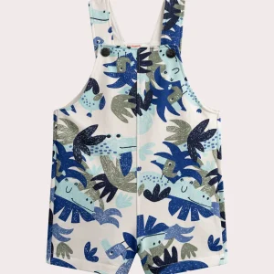 Salopette courte imprimée pour bébé garçon