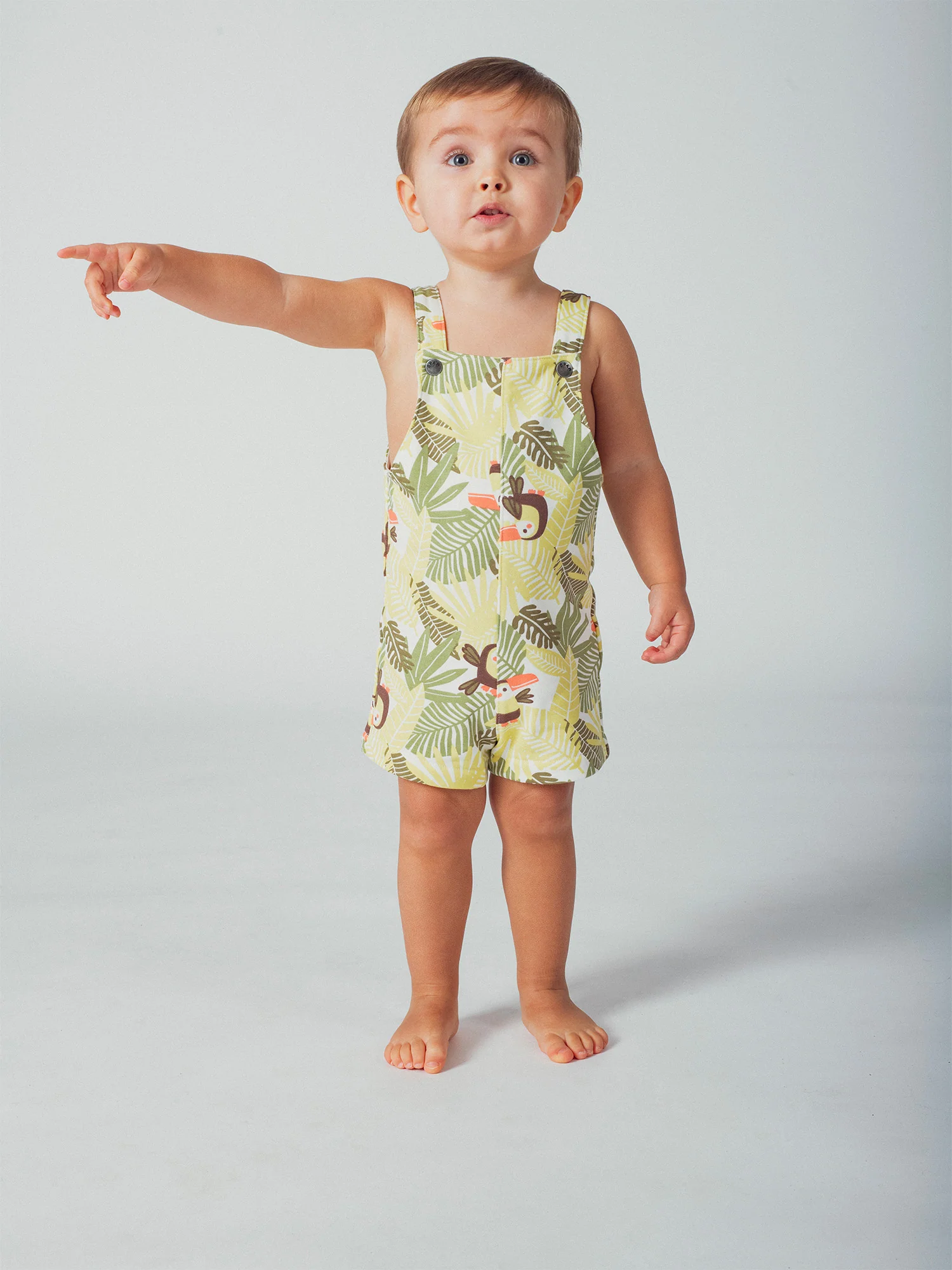 Salopette courte toucan pour bébé garçon – Image 2