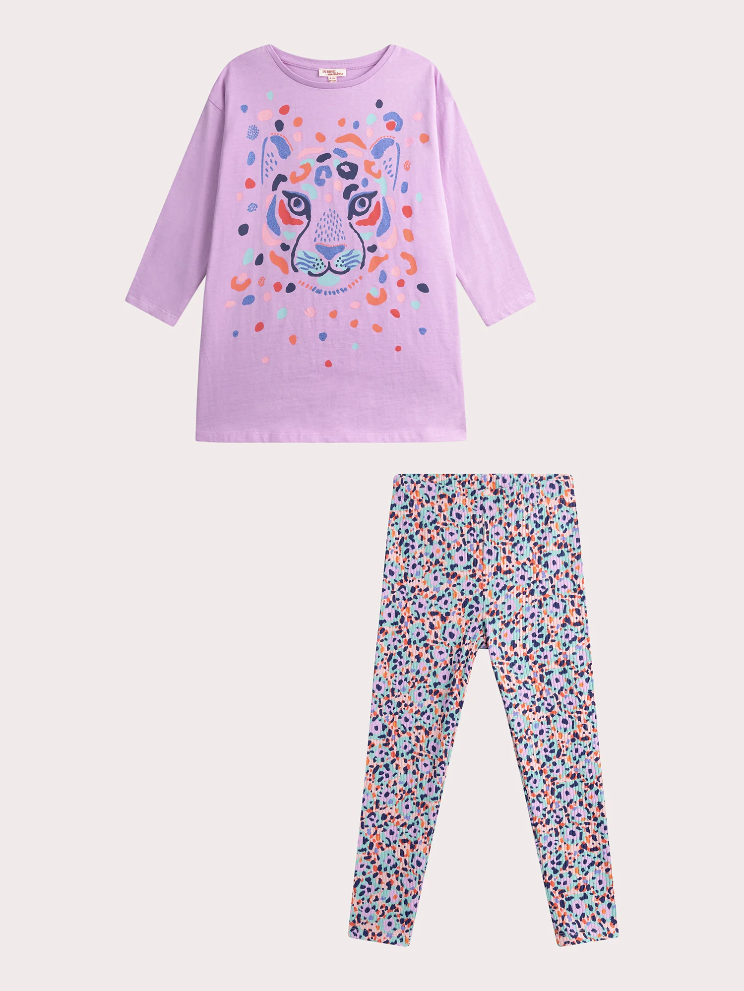 Chemise de nuit parme pour enfant fille