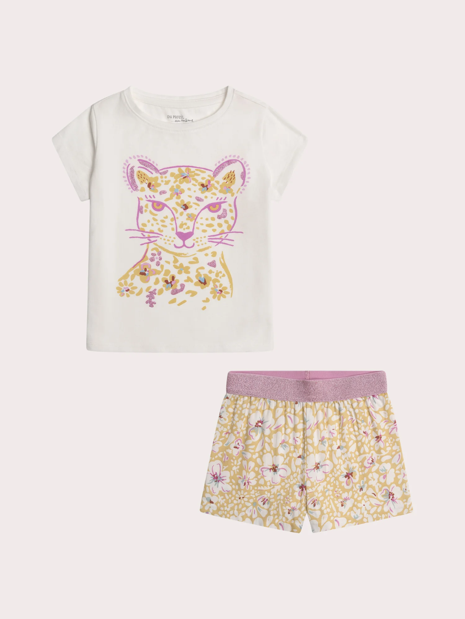Pyjama léopard pour enfant fille