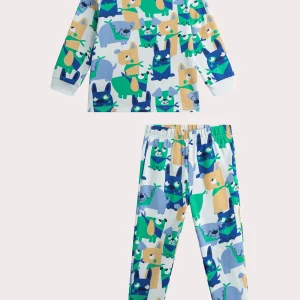 Pyjama imprimé bleu pour enfant garçon
