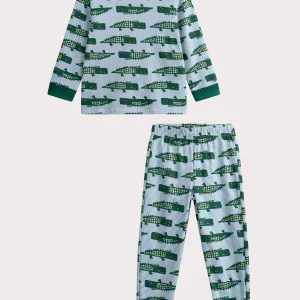 Pyjama écru crocodile pour enfant garçon