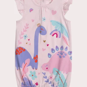 Grenouillere Dinosaure pour bébé fille