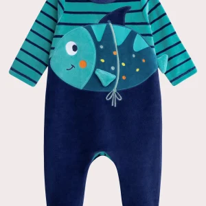 Grenouillere bleue pour bébé garçon