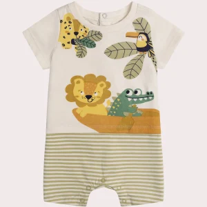 Grenouillere animaux pour bébé garçon