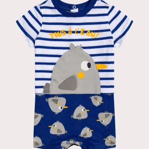 Grenouillere pigeons pour bébé garçon